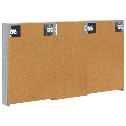 Badkamerkastenset 3 pcs 110 x 10,5 x 60,5 cm Bewerkt hout