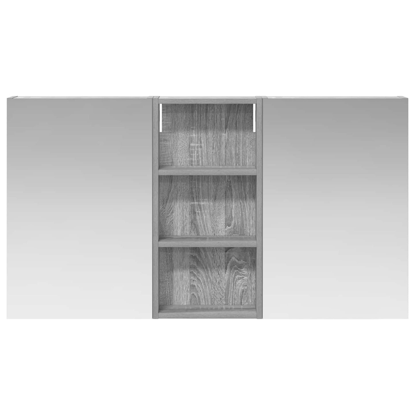 Badkamerkastenset 3 pcs 110 x 10,5 x 60,5 cm Bewerkt hout