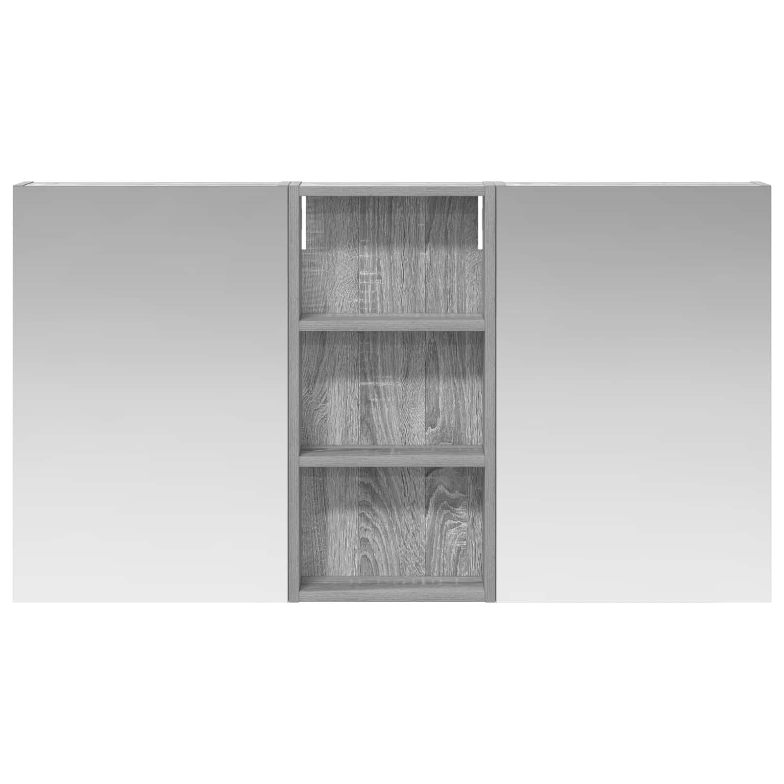 Badkamerkastenset 3 pcs 110 x 10,5 x 60,5 cm Bewerkt hout