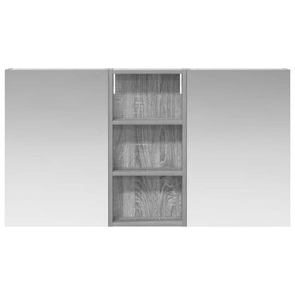 Badkamerkastenset 3 pcs 110 x 10,5 x 60,5 cm Bewerkt hout
