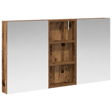 Badkamerkastenset 3 pcs 110 x 10,5 x 60,5 cm Bewerkt hout