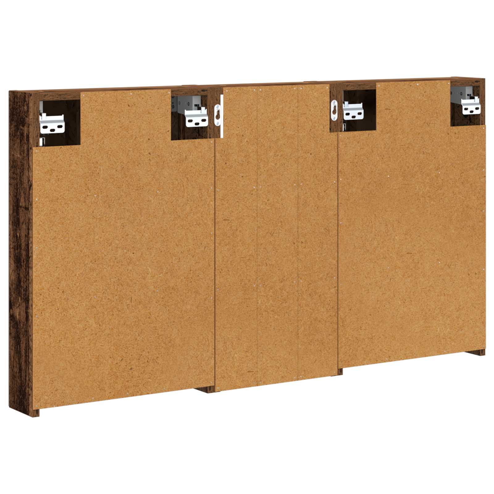 Badkamerkastenset 3 pcs 110 x 10,5 x 60,5 cm Bewerkt hout