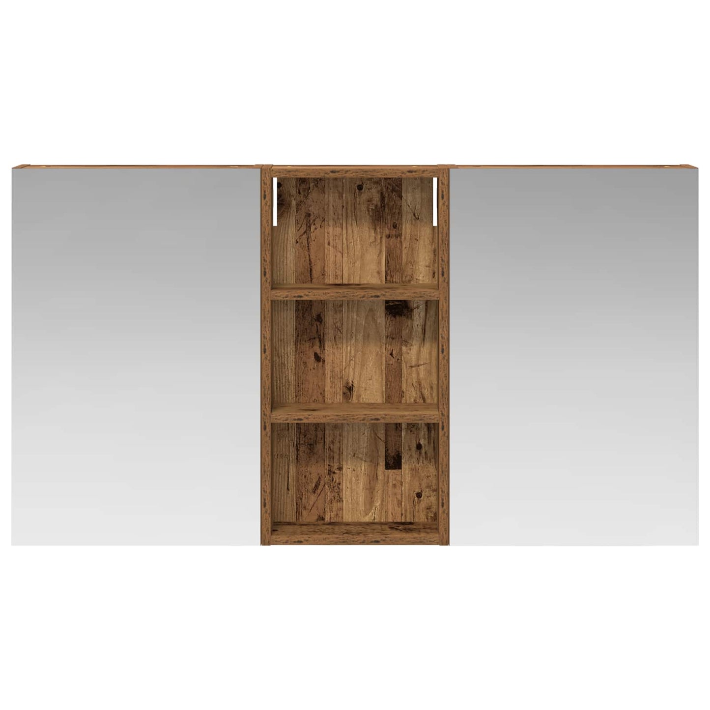 Badkamerkastenset 3 pcs 110 x 10,5 x 60,5 cm Bewerkt hout