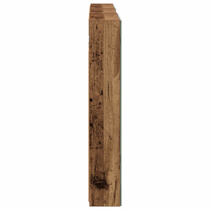 Badkamerkastenset 3 pcs 110 x 10,5 x 60,5 cm Bewerkt hout
