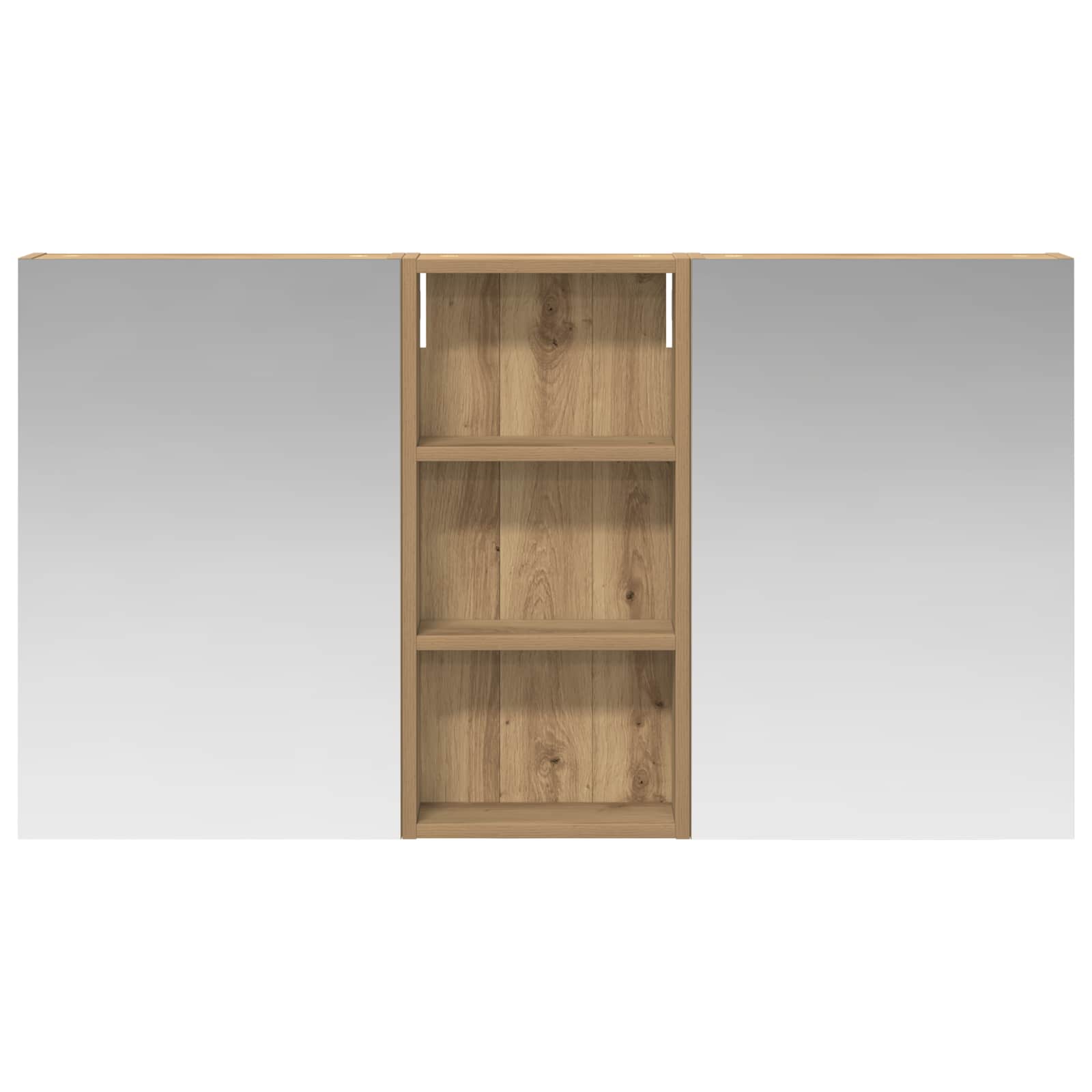 Badkamerkastenset 3 pcs 110 x 10,5 x 60,5 cm Bewerkt hout