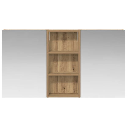 Badkamerkastenset 3 pcs 110 x 10,5 x 60,5 cm Bewerkt hout