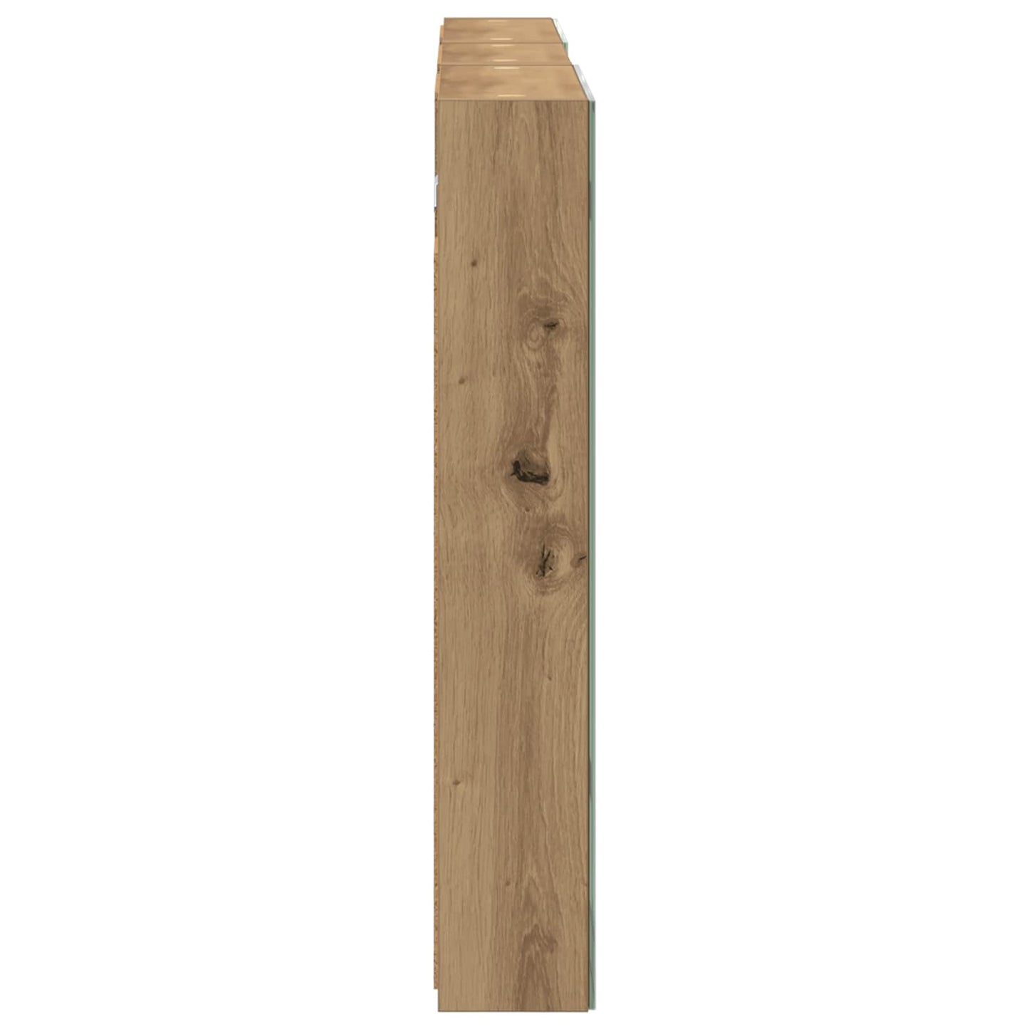 Badkamerkastenset 3 pcs 110 x 10,5 x 60,5 cm Bewerkt hout