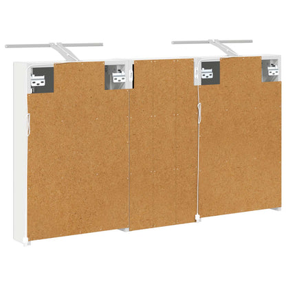 Badkamerkastenset 3 pcs 110 x 10,5 x 60,5 cm Bewerkt hout