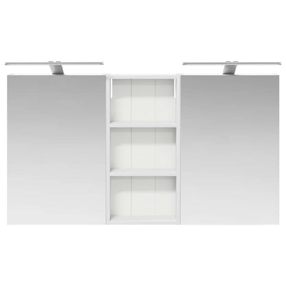 Badkamerkastenset 3 pcs 110 x 10,5 x 60,5 cm Bewerkt hout