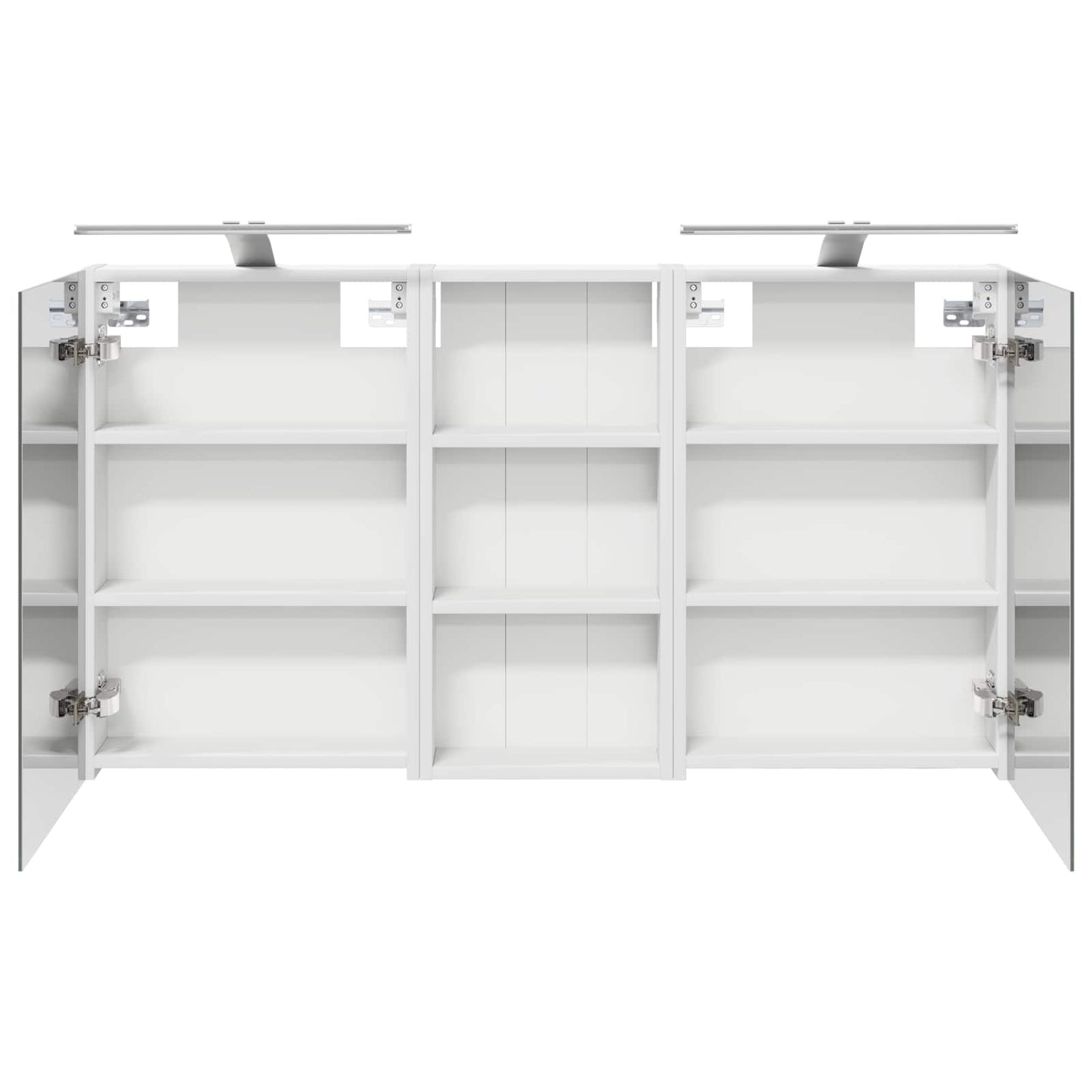 Badkamerkastenset 3 pcs 110 x 10,5 x 60,5 cm Bewerkt hout