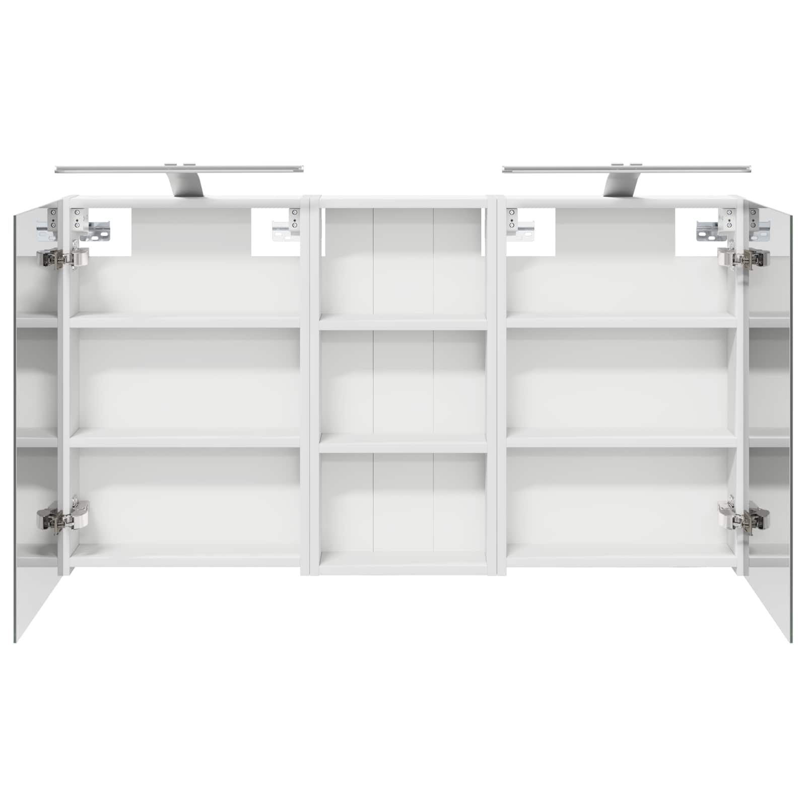 Badkamerkastenset 3 pcs 110 x 10,5 x 60,5 cm Bewerkt hout