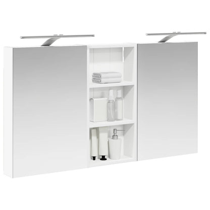 Badkamerkastenset 3 pcs 110 x 10,5 x 60,5 cm Bewerkt hout
