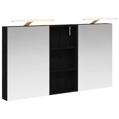 Badkamerkastenset 3 pcs 110 x 10,5 x 60,5 cm Bewerkt hout