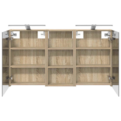 Badkamerkastenset 3 pcs 110 x 10,5 x 60,5 cm Bewerkt hout