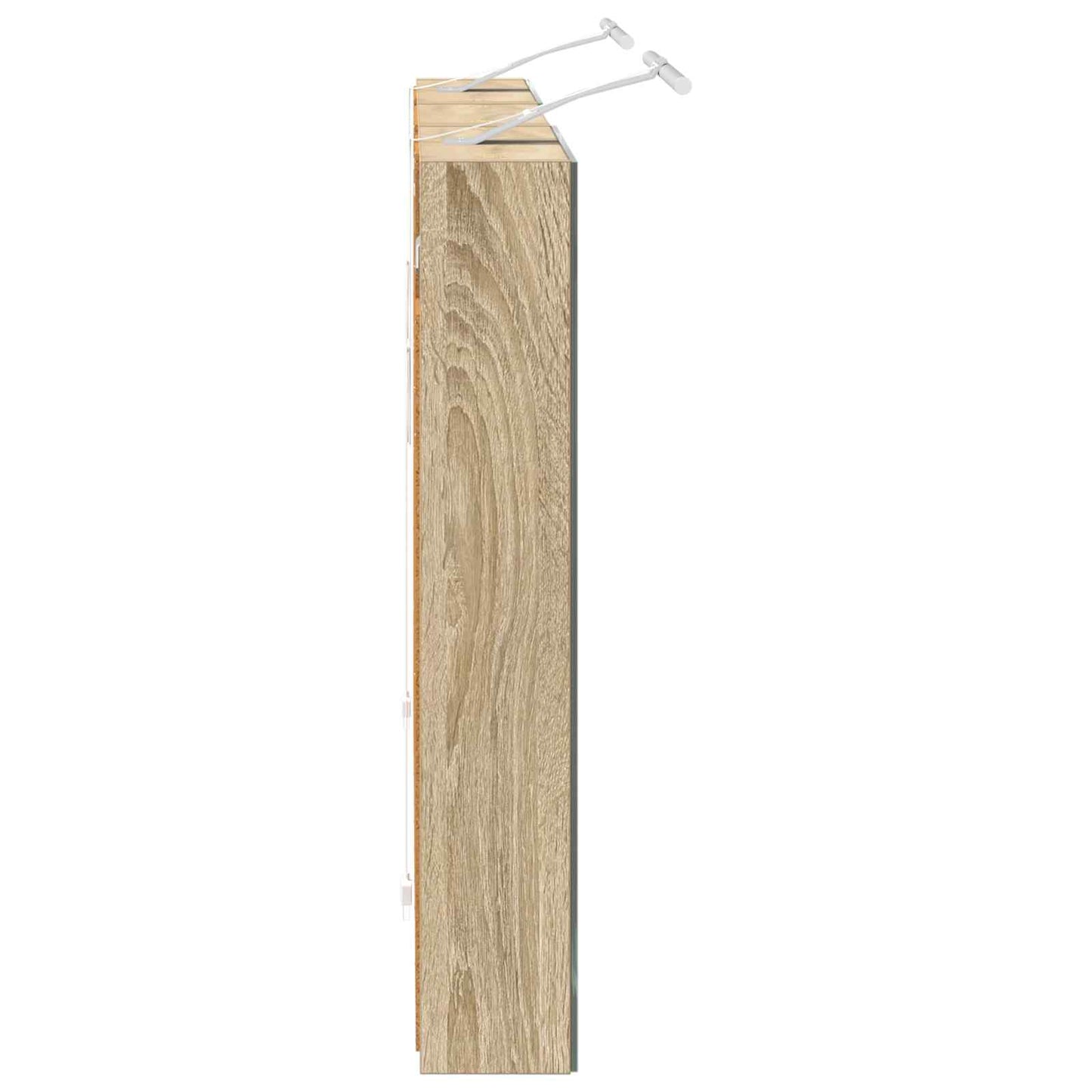 Badkamerkastenset 3 pcs 110 x 10,5 x 60,5 cm Bewerkt hout