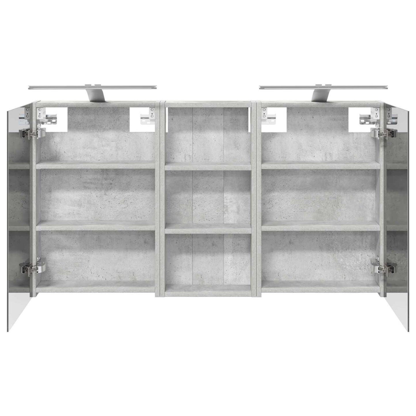 Badkamerkastenset 3 pcs 110 x 10,5 x 60,5 cm Bewerkt hout
