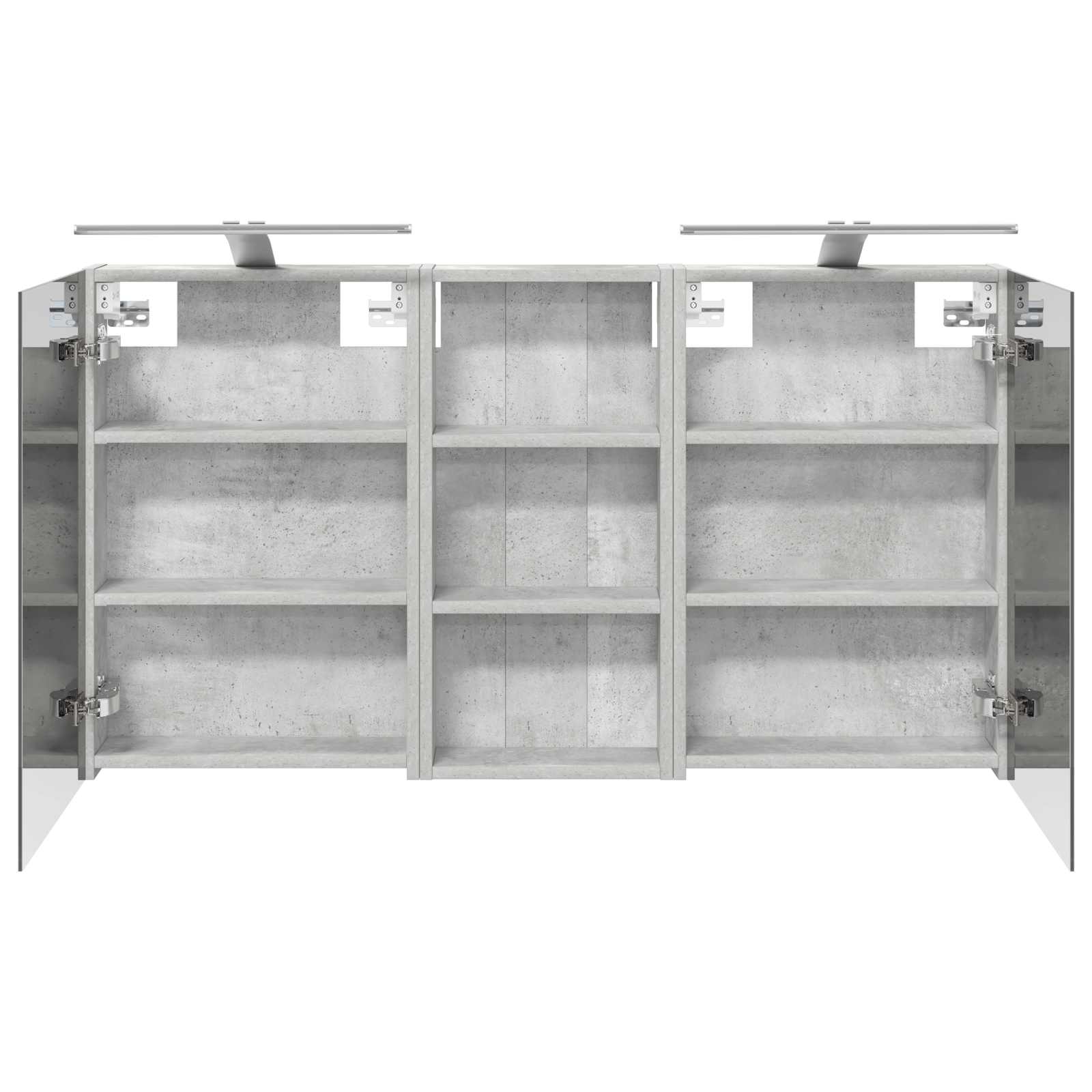 Badkamerkastenset 3 pcs 110 x 10,5 x 60,5 cm Bewerkt hout