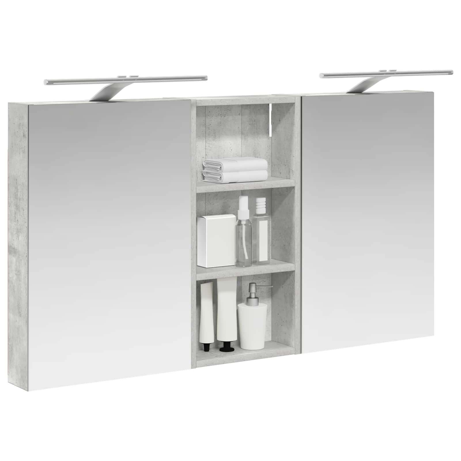 Badkamerkastenset 3 pcs 110 x 10,5 x 60,5 cm Bewerkt hout