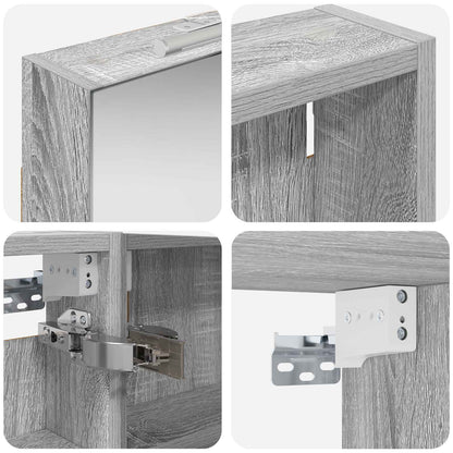 Badkamerkastenset 3 pcs 110 x 10,5 x 60,5 cm Bewerkt hout