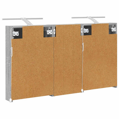 Badkamerkastenset 3 pcs 110 x 10,5 x 60,5 cm Bewerkt hout