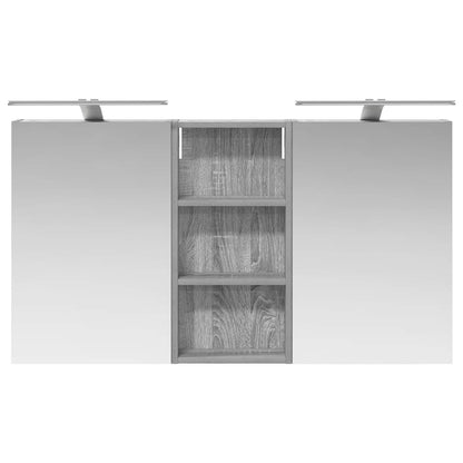 Badkamerkastenset 3 pcs 110 x 10,5 x 60,5 cm Bewerkt hout