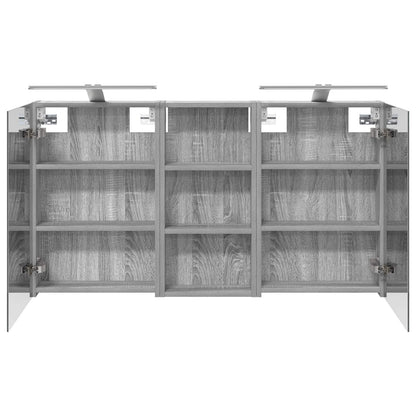 Badkamerkastenset 3 pcs 110 x 10,5 x 60,5 cm Bewerkt hout