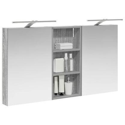 Badkamerkastenset 3 pcs 110 x 10,5 x 60,5 cm Bewerkt hout