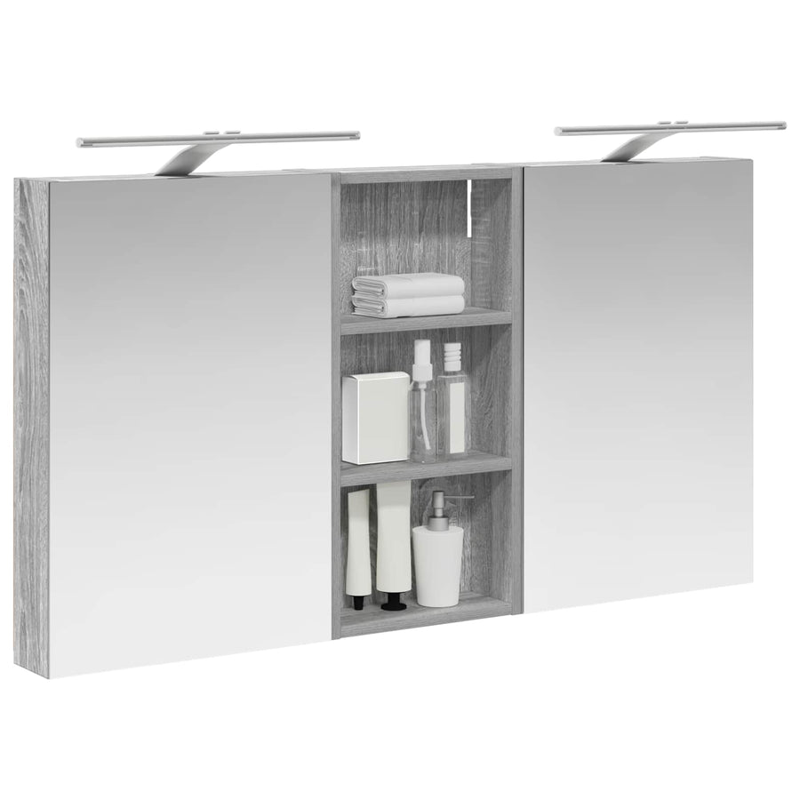 Badkamerkastenset 3 pcs 110 x 10,5 x 60,5 cm Bewerkt hout