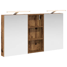 Badkamerkastenset 3 pcs 110 x 10,5 x 60,5 cm Bewerkt hout