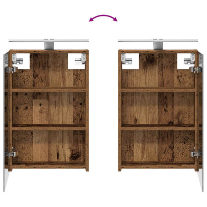Badkamerkastenset 3 pcs 110 x 10,5 x 60,5 cm Bewerkt hout