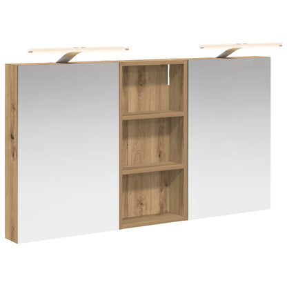 Badkamerkastenset 3 pcs 110 x 10,5 x 60,5 cm Bewerkt hout