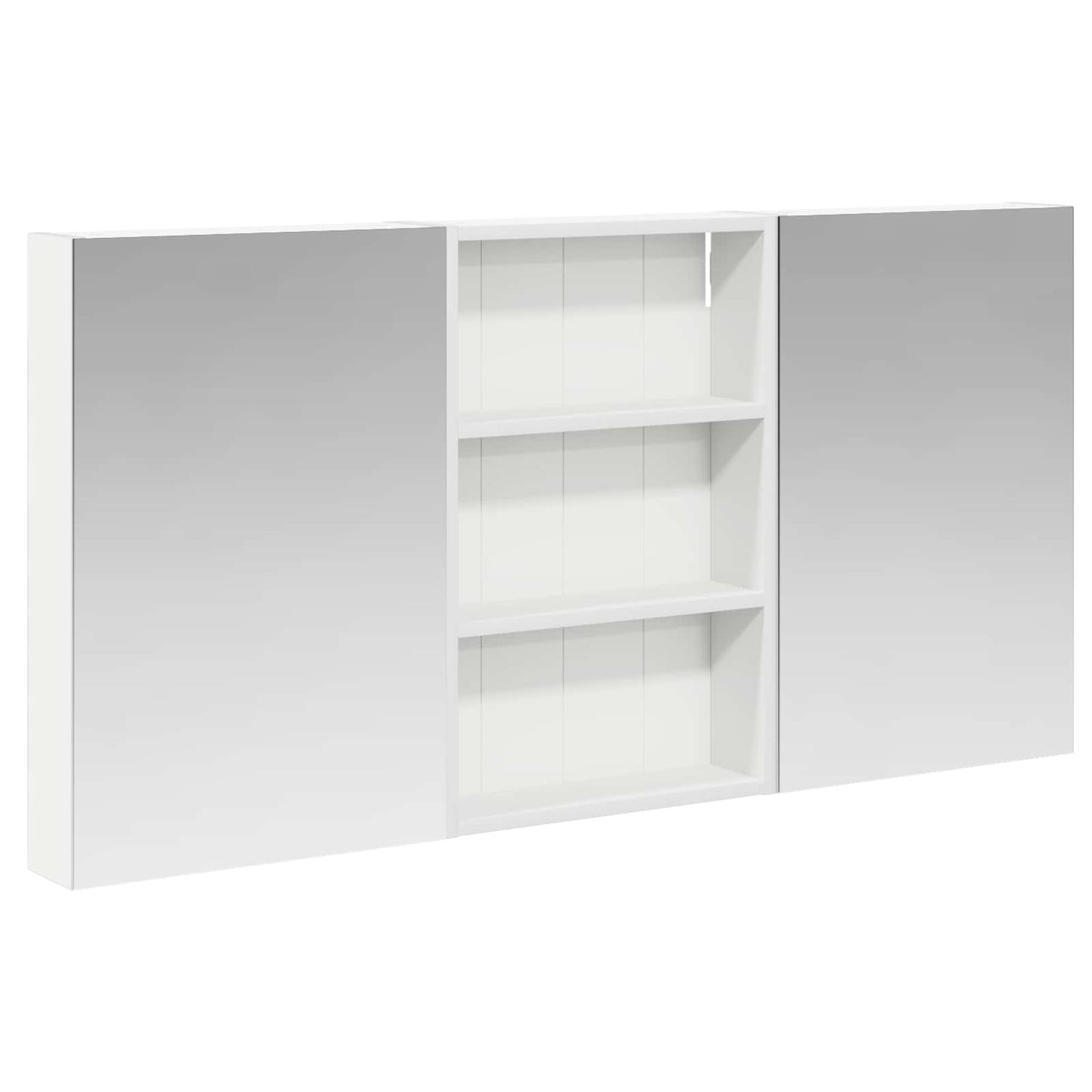 Badkamerkastenset 3 pcs 120 x 10,5 x 60,5 cm Bewerkt hout