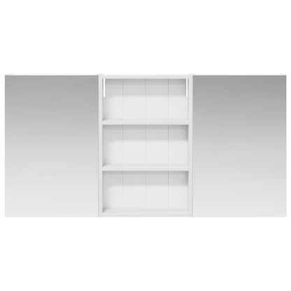 Badkamerkastenset 3 pcs 120 x 10,5 x 60,5 cm Bewerkt hout