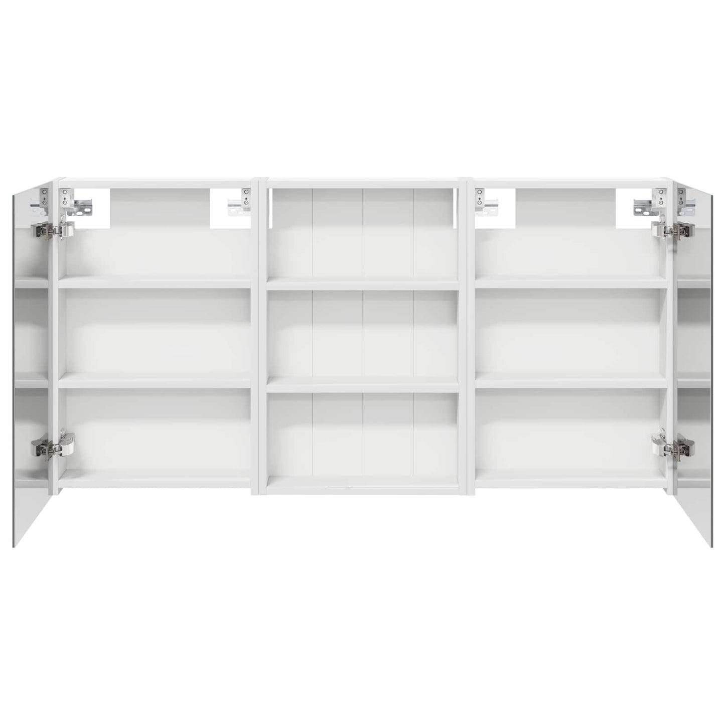Badkamerkastenset 3 pcs 120 x 10,5 x 60,5 cm Bewerkt hout