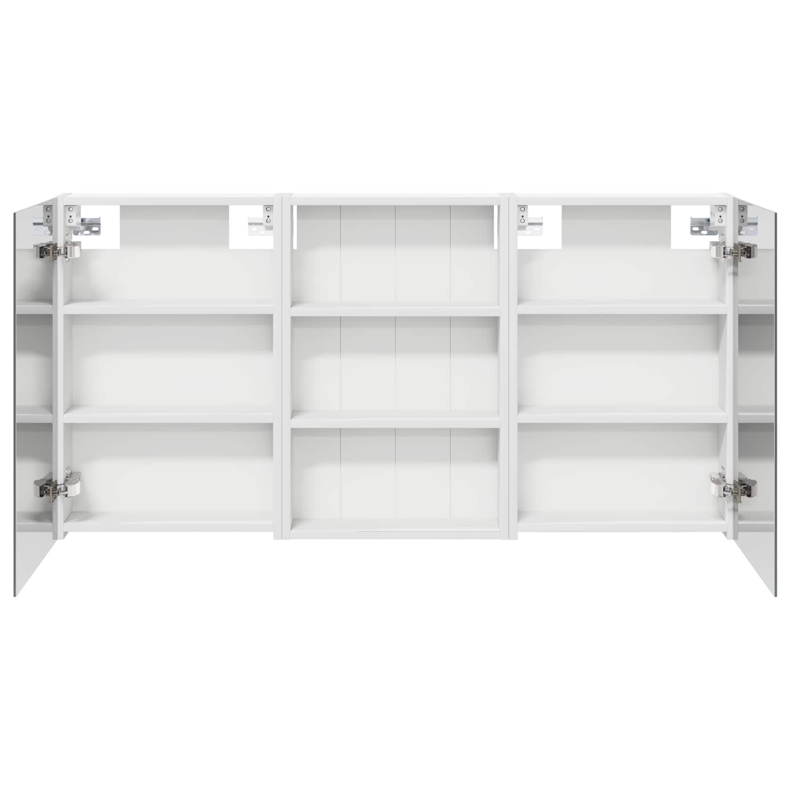 Badkamerkastenset 3 pcs 120 x 10,5 x 60,5 cm Bewerkt hout