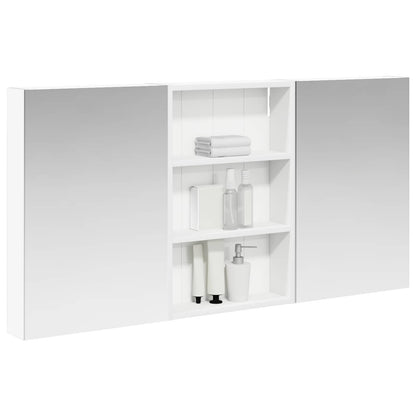 Badkamerkastenset 3 pcs 120 x 10,5 x 60,5 cm Bewerkt hout