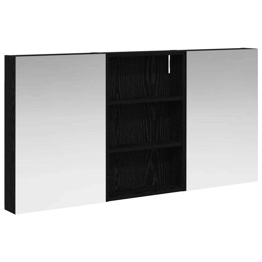 Badkamerkastenset 3 pcs 120 x 10,5 x 60,5 cm Bewerkt hout