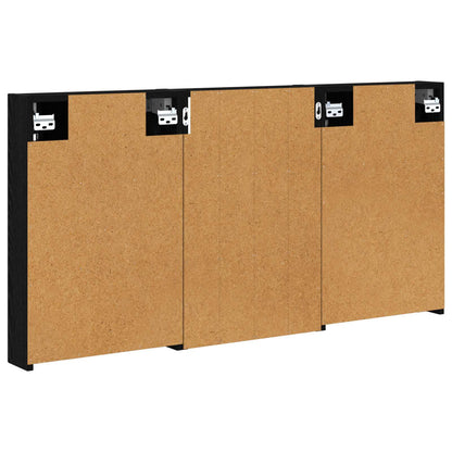 Badkamerkastenset 3 pcs 120 x 10,5 x 60,5 cm Bewerkt hout