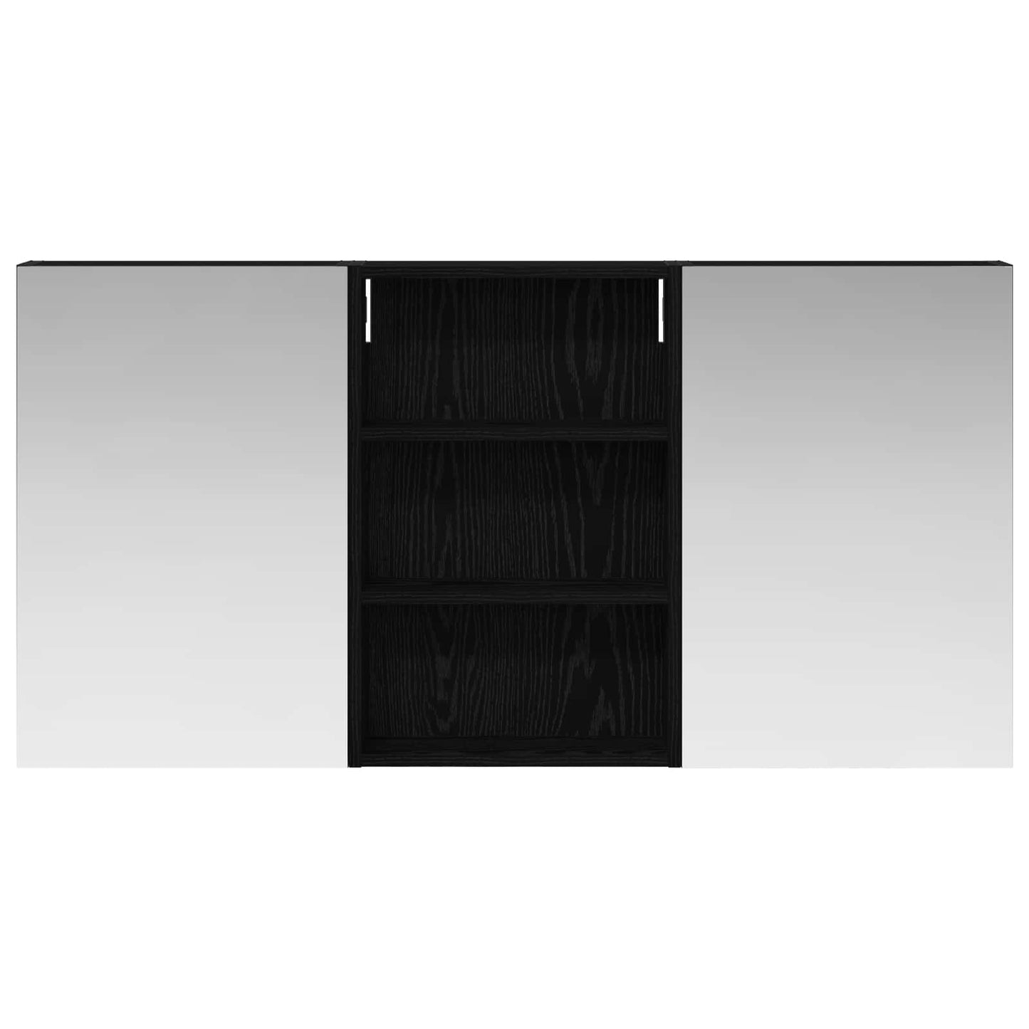 Badkamerkastenset 3 pcs 120 x 10,5 x 60,5 cm Bewerkt hout