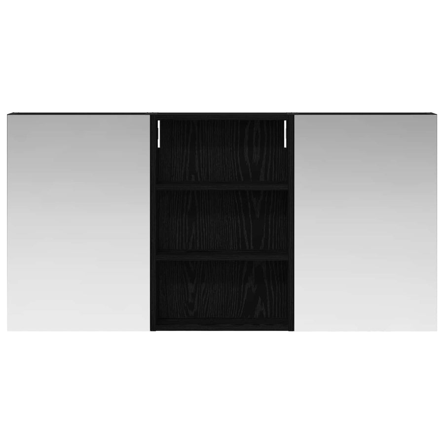 Badkamerkastenset 3 pcs 120 x 10,5 x 60,5 cm Bewerkt hout