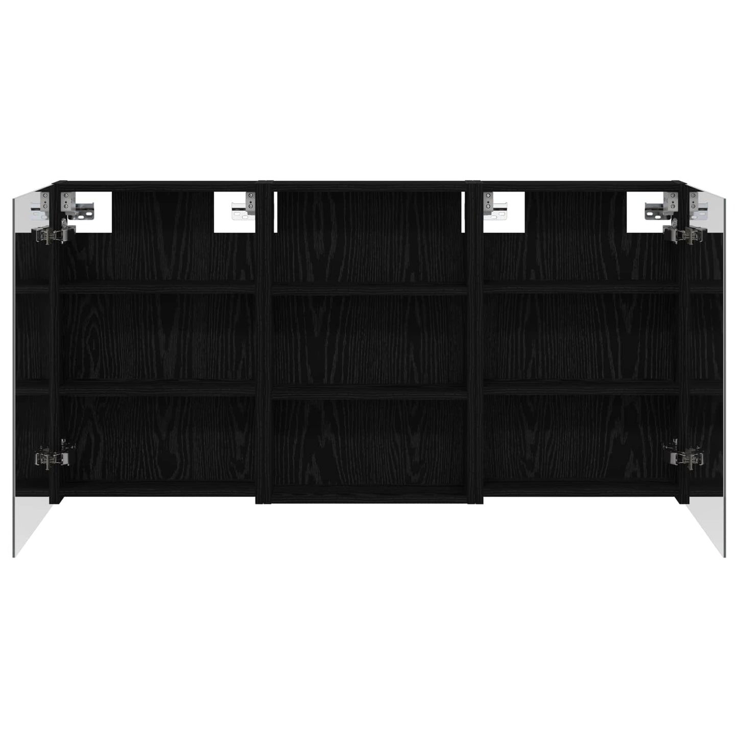 Badkamerkastenset 3 pcs 120 x 10,5 x 60,5 cm Bewerkt hout