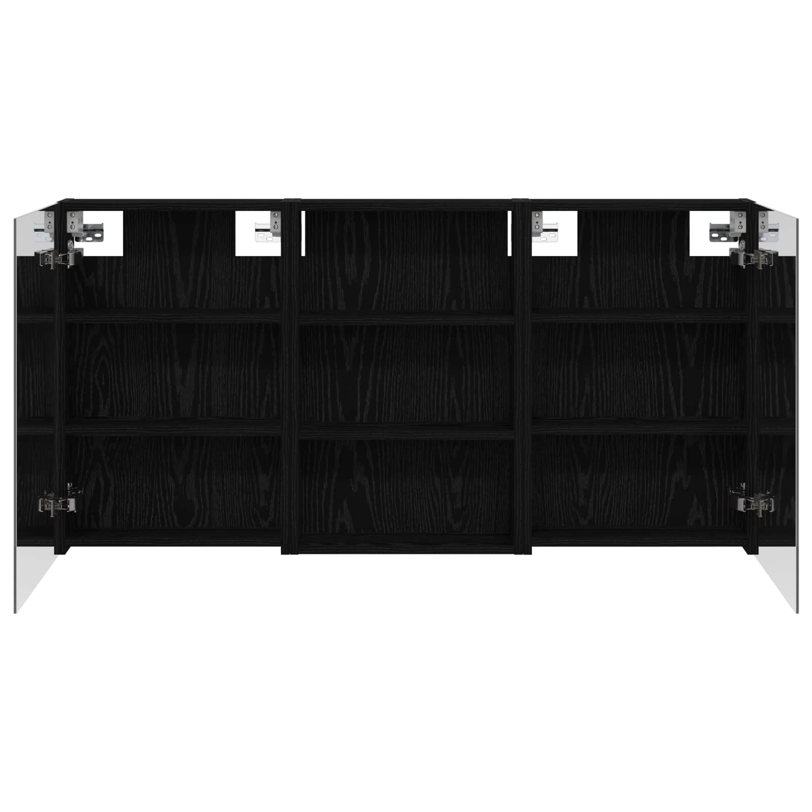 Badkamerkastenset 3 pcs 120 x 10,5 x 60,5 cm Bewerkt hout