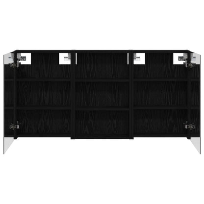 Badkamerkastenset 3 pcs 120 x 10,5 x 60,5 cm Bewerkt hout