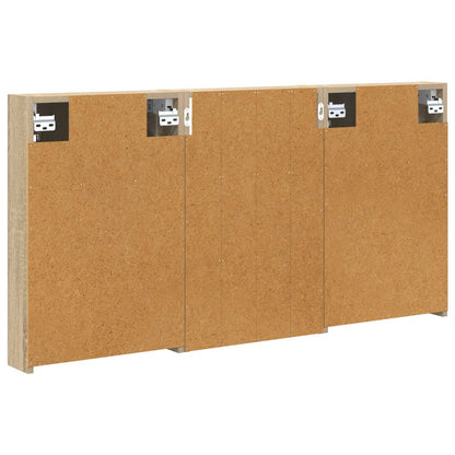 Badkamerkastenset 3 pcs 120 x 10,5 x 60,5 cm Bewerkt hout