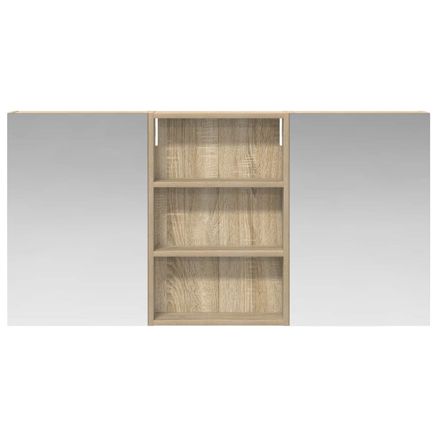 Badkamerkastenset 3 pcs 120 x 10,5 x 60,5 cm Bewerkt hout