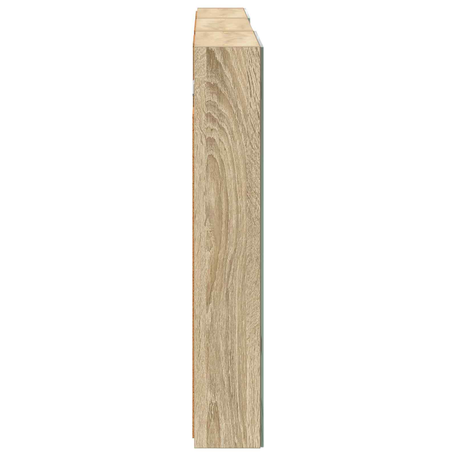 Badkamerkastenset 3 pcs 120 x 10,5 x 60,5 cm Bewerkt hout