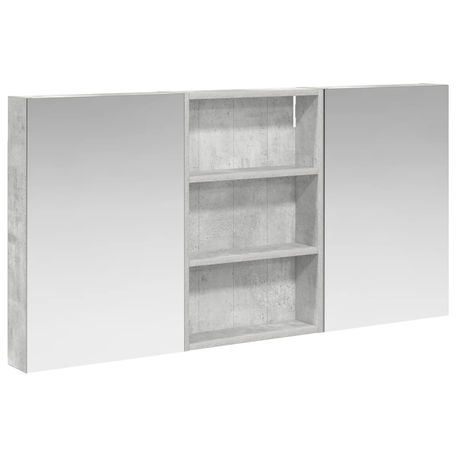 Badkamerkastenset 3 pcs 120 x 10,5 x 60,5 cm Bewerkt hout