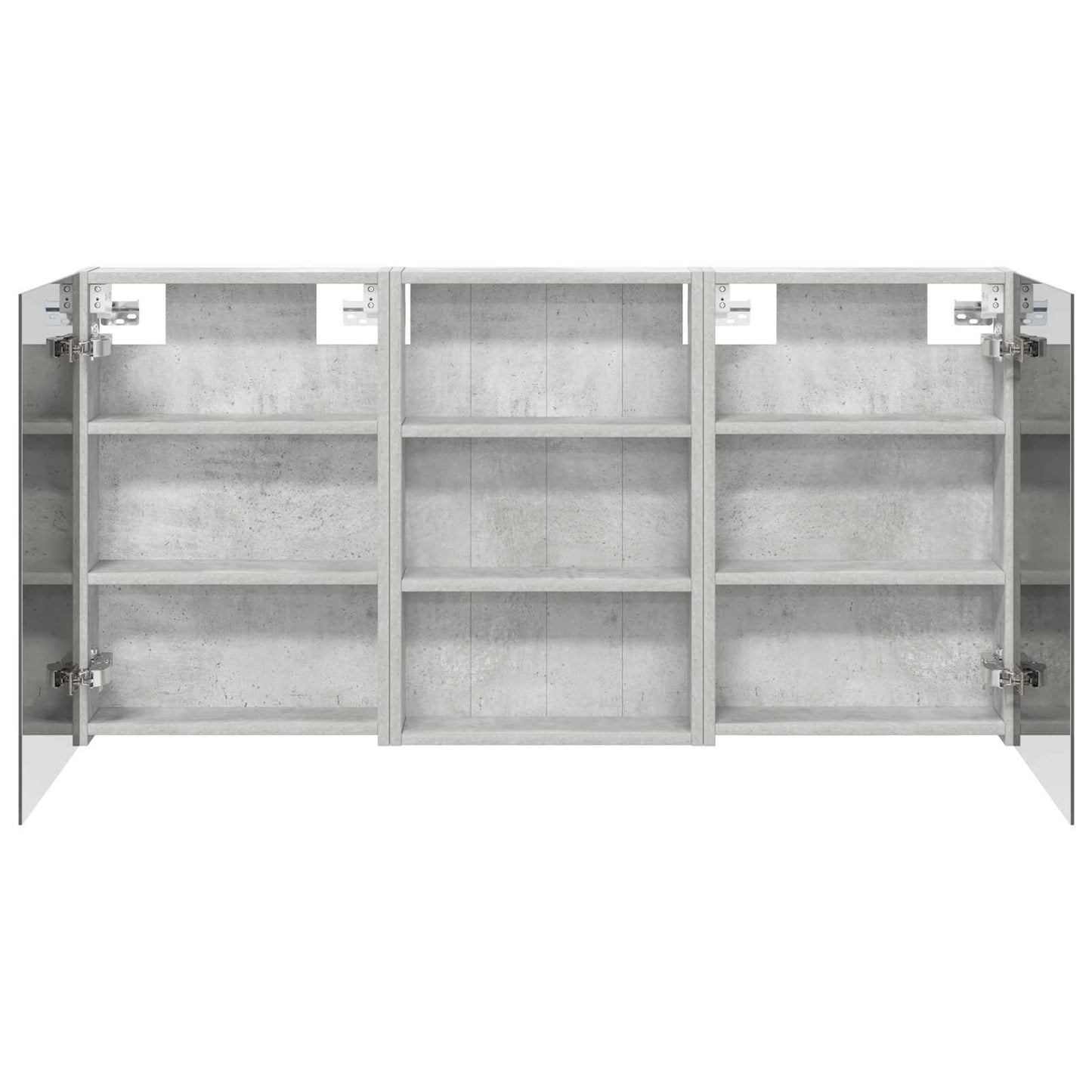 Badkamerkastenset 3 pcs 120 x 10,5 x 60,5 cm Bewerkt hout