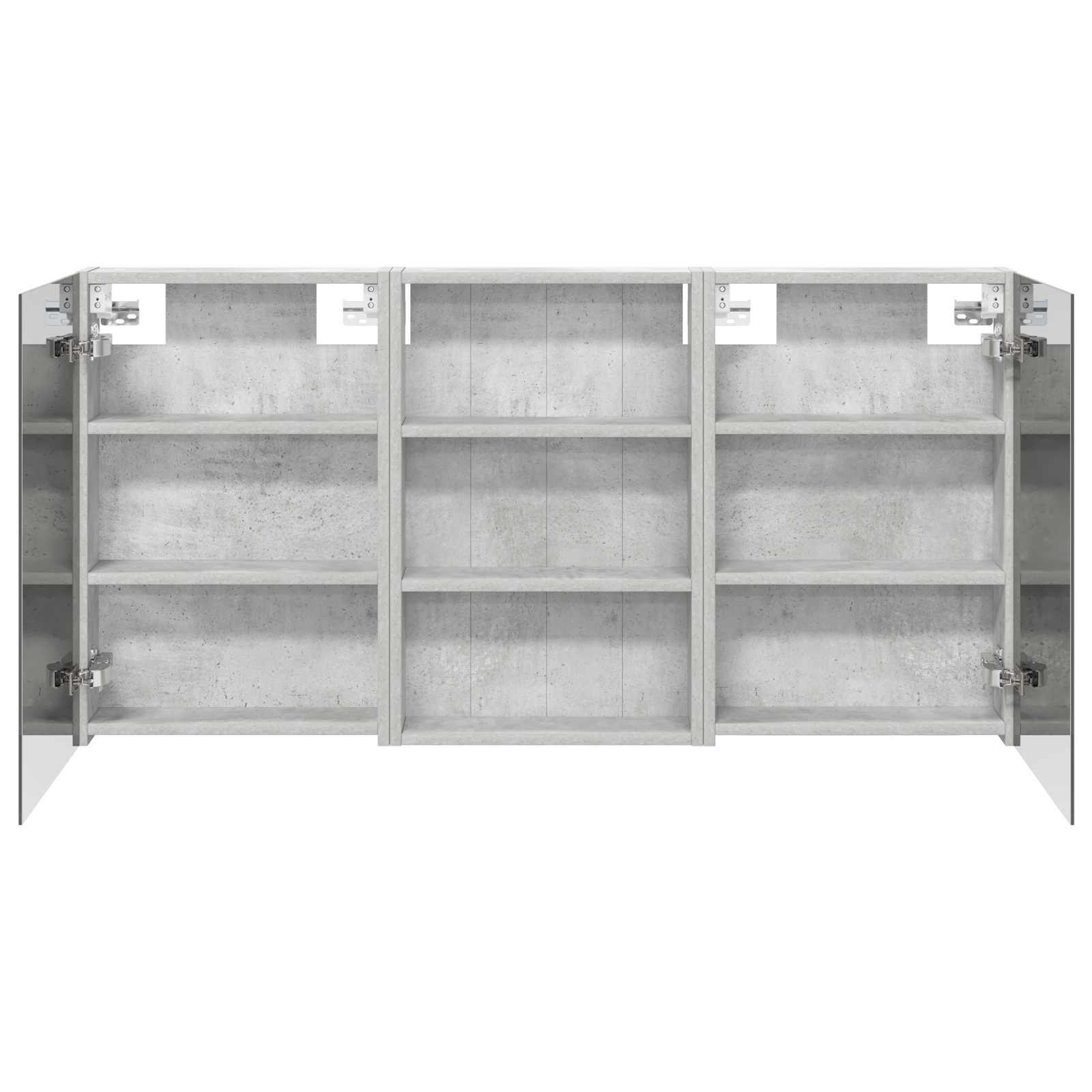 Badkamerkastenset 3 pcs 120 x 10,5 x 60,5 cm Bewerkt hout