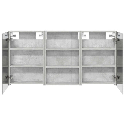 Badkamerkastenset 3 pcs 120 x 10,5 x 60,5 cm Bewerkt hout